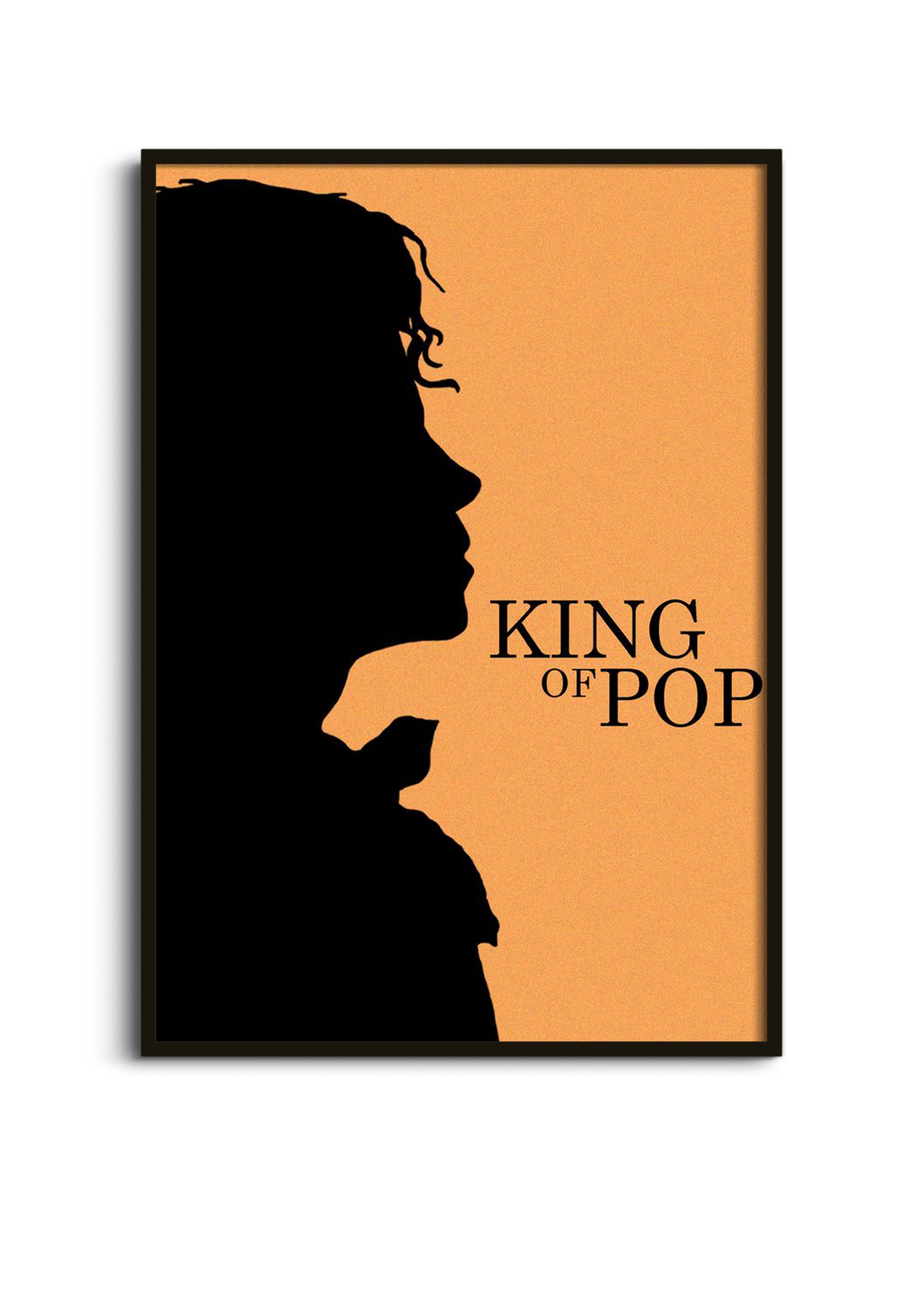 Michael Jackson Poster | MJ King of Pop Silhouette Wall Art Lazywalls
